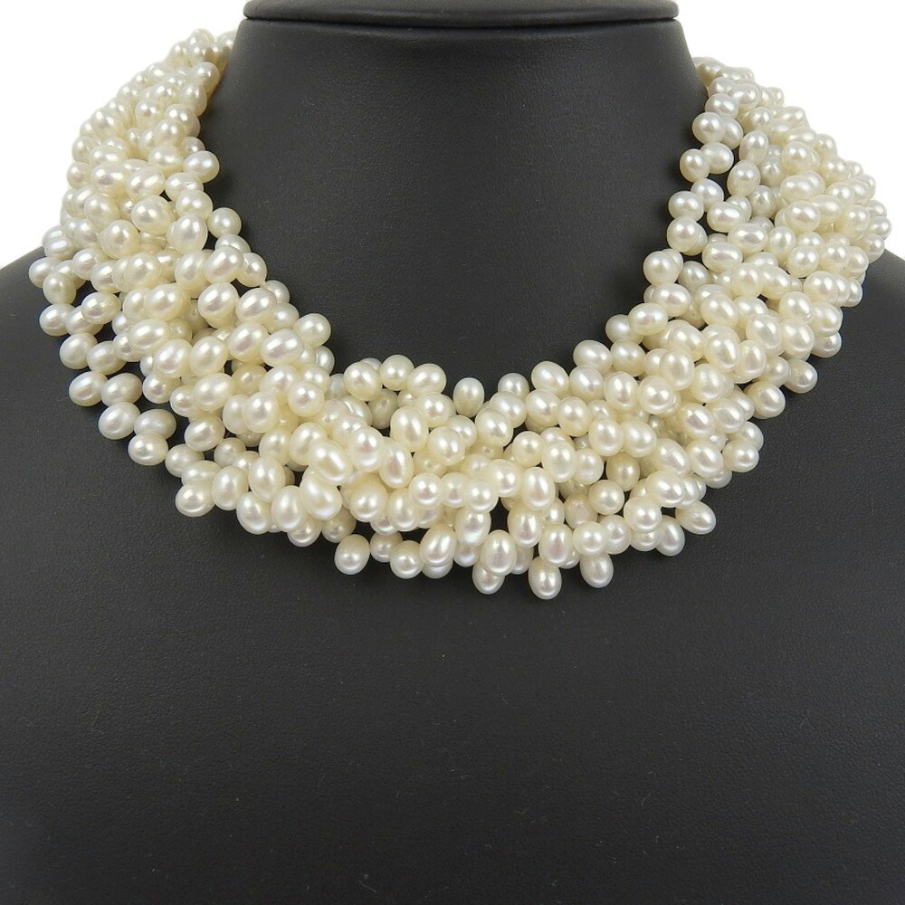 Tiffany Co Torsade Necklace Paloma Picasso Freshwater Pearl Sterling Silver